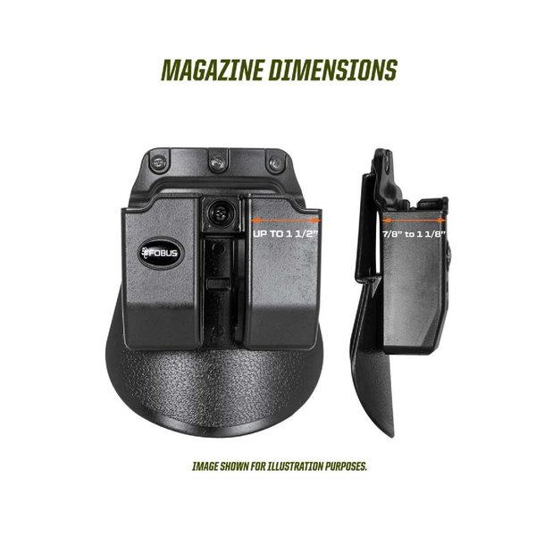 Fobus Double Magazine Pouch Fits .45 6945GNDP